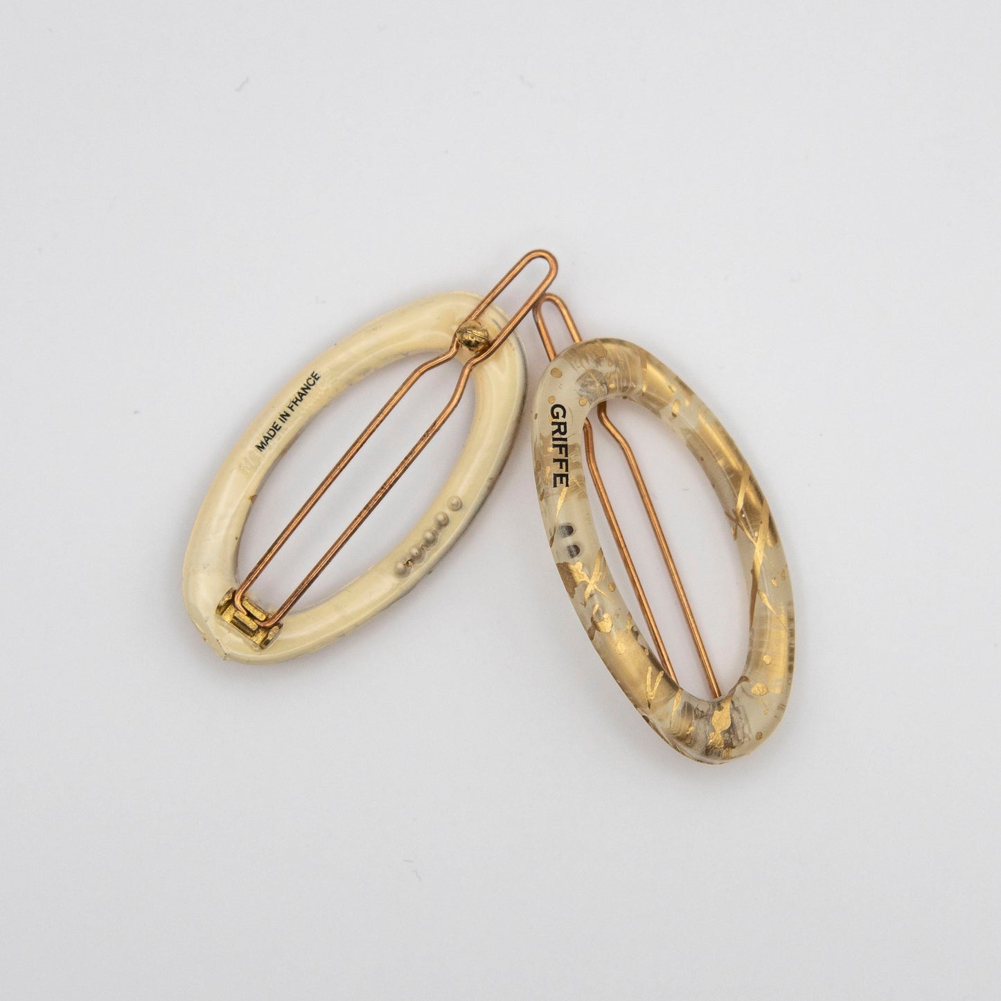 Sandrusso Ovale Clip Ajoure Or Intemporel